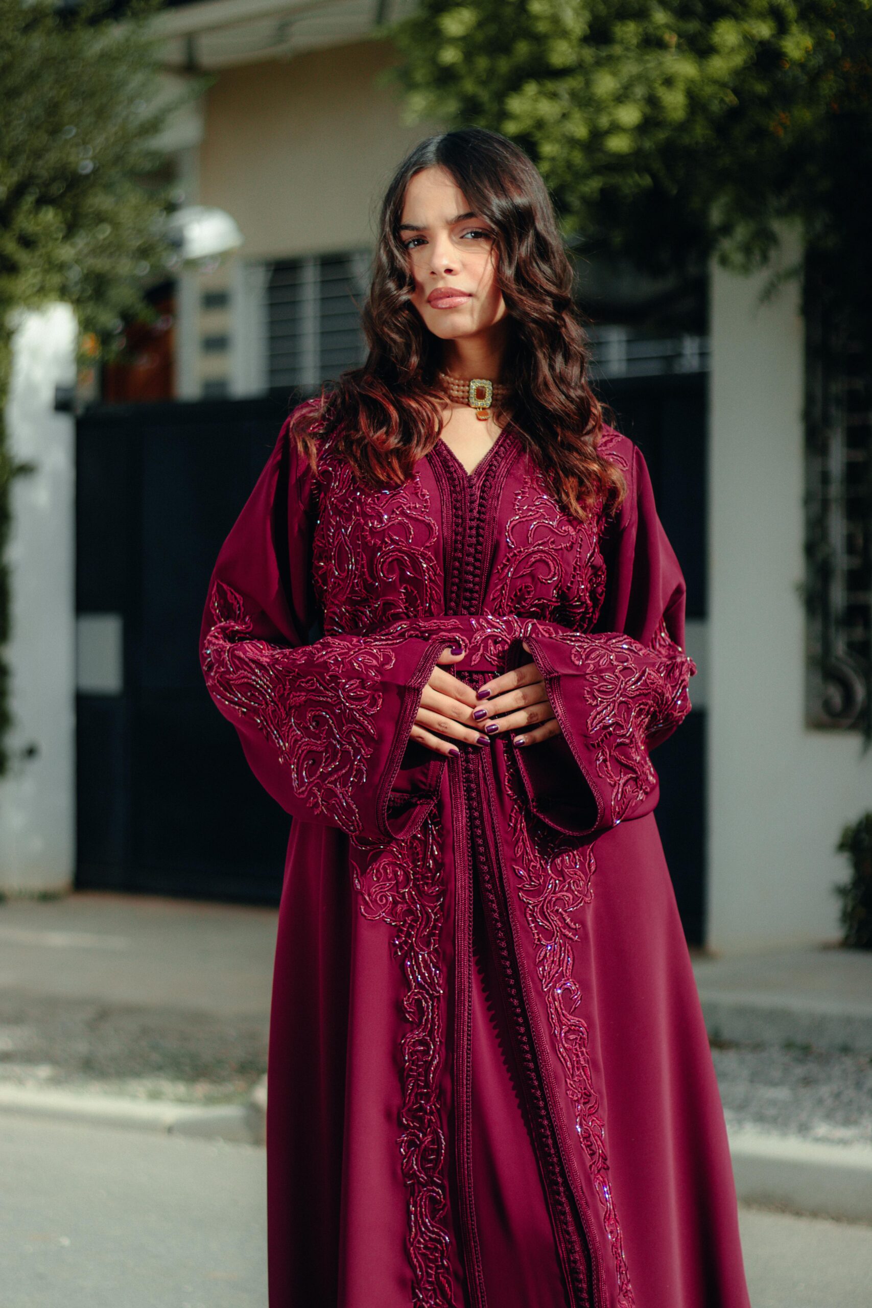 Ethnic Edge Embroidered A-Line Kurta Dress – Women - Image 2